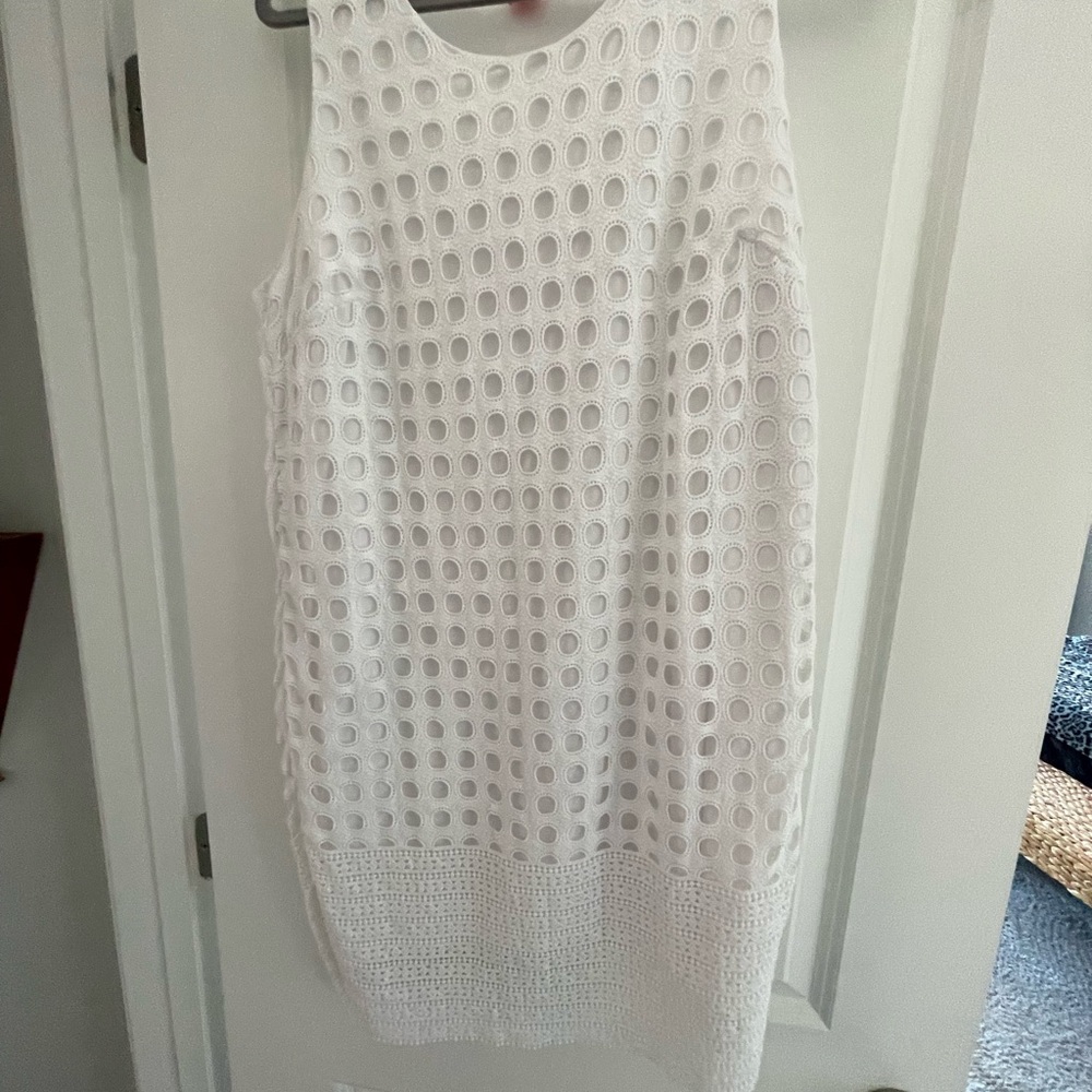 White dress perfect for summer functions.